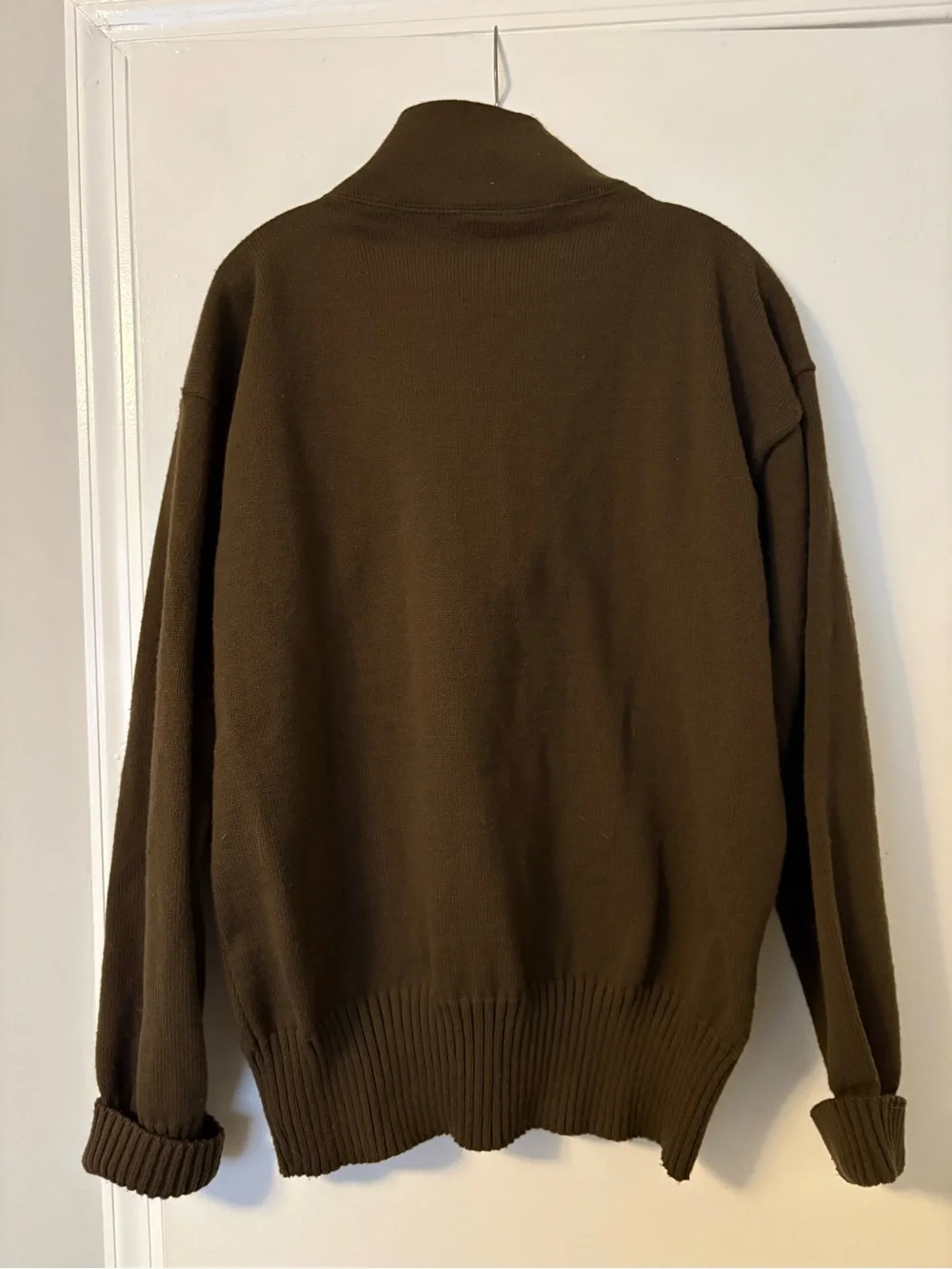 Vintage Military 5-Button Henley Utility/Commando Sweater